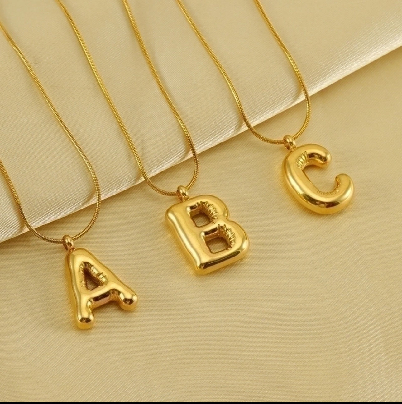 Bubble Letter Necklace