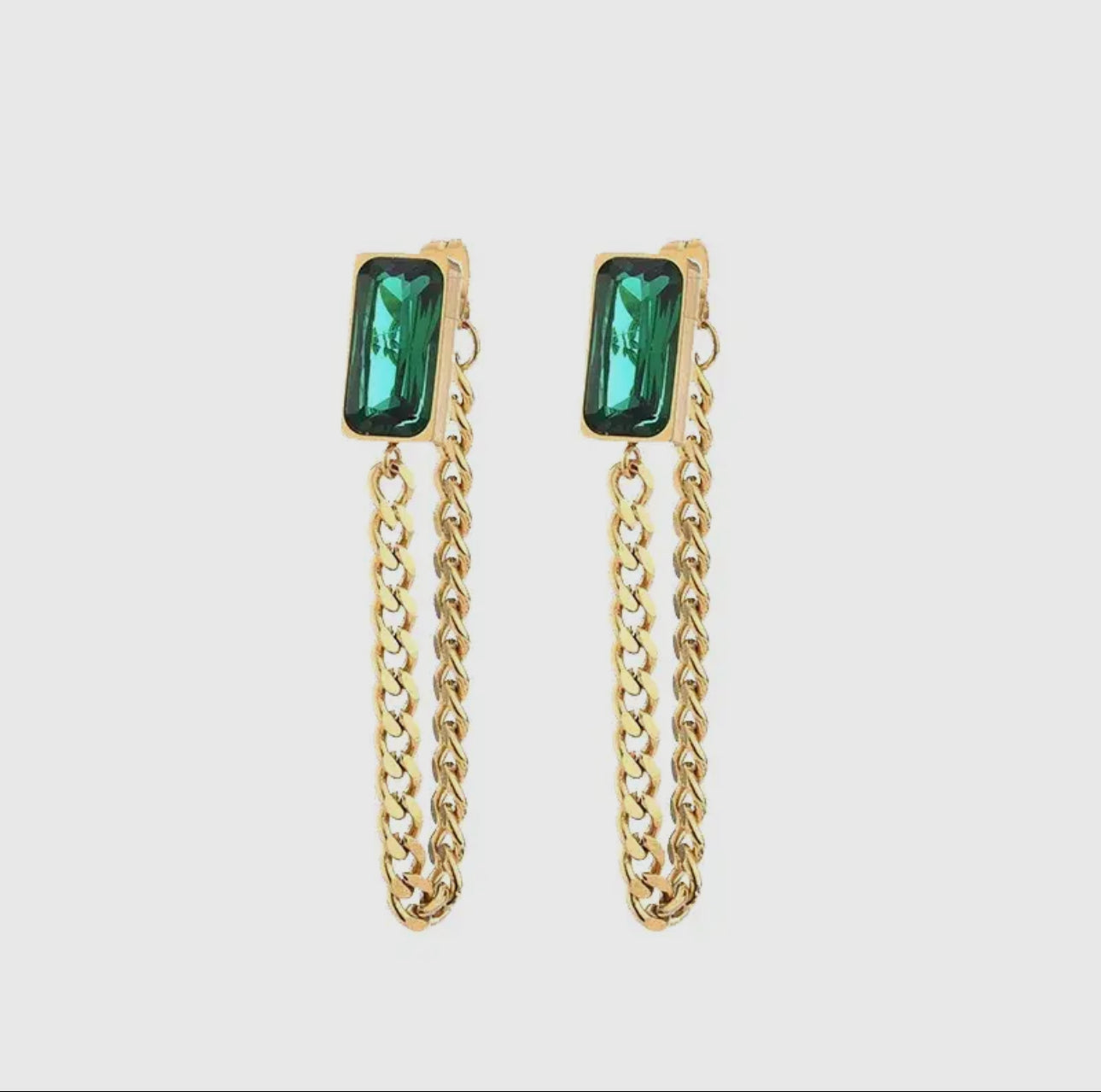 Emerald Stone Earring